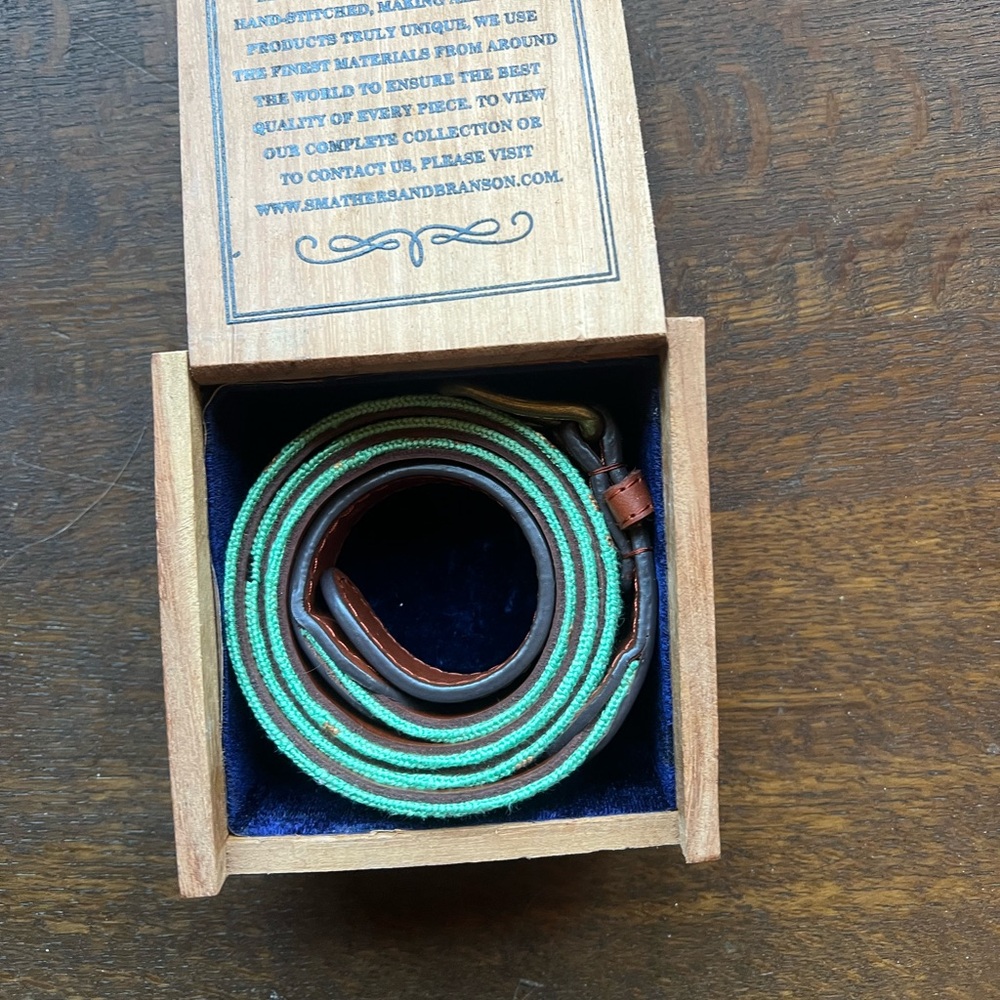 Smathers & Branson Embroidered Belt - Mens- Key West